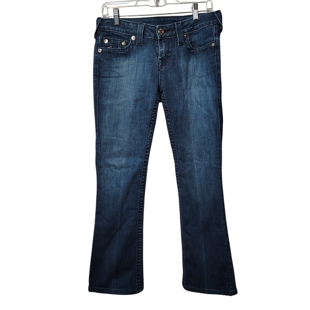 True Religion Section Tori Jeans Womens 29 Dark Wash Straight Leg Bootcut Y2k